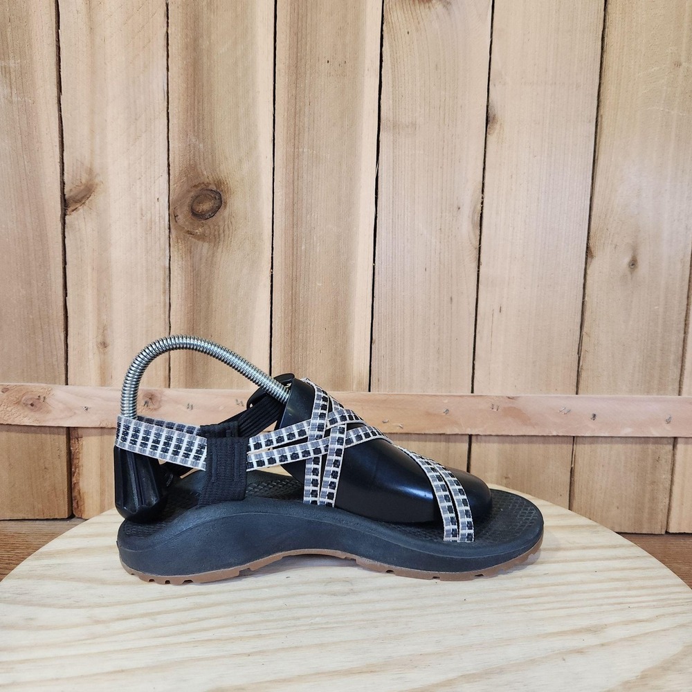 Chaco Zx/2 Sandals Womens Size 7 Black Check Strappy Adjustable Hiking Outdoor - Picture 5 of 10